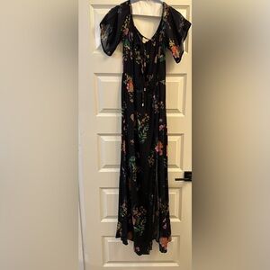 Floral Maxi Dress with Puff Sleeves